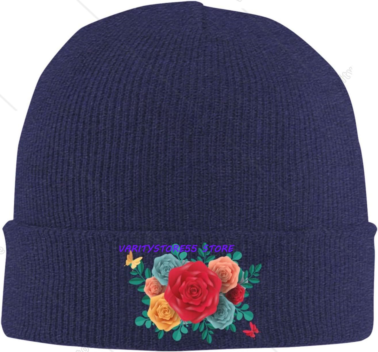 Beanie Cuffed Knit - Topi Rajut Musim Dingin dengan Motif