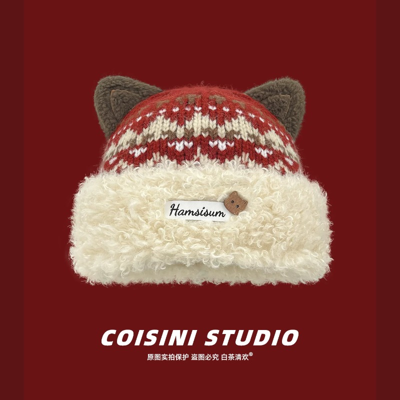 Topi Kupluk Wanita dengan Hias - Beanie Cuffed Knit ulasan dan harga