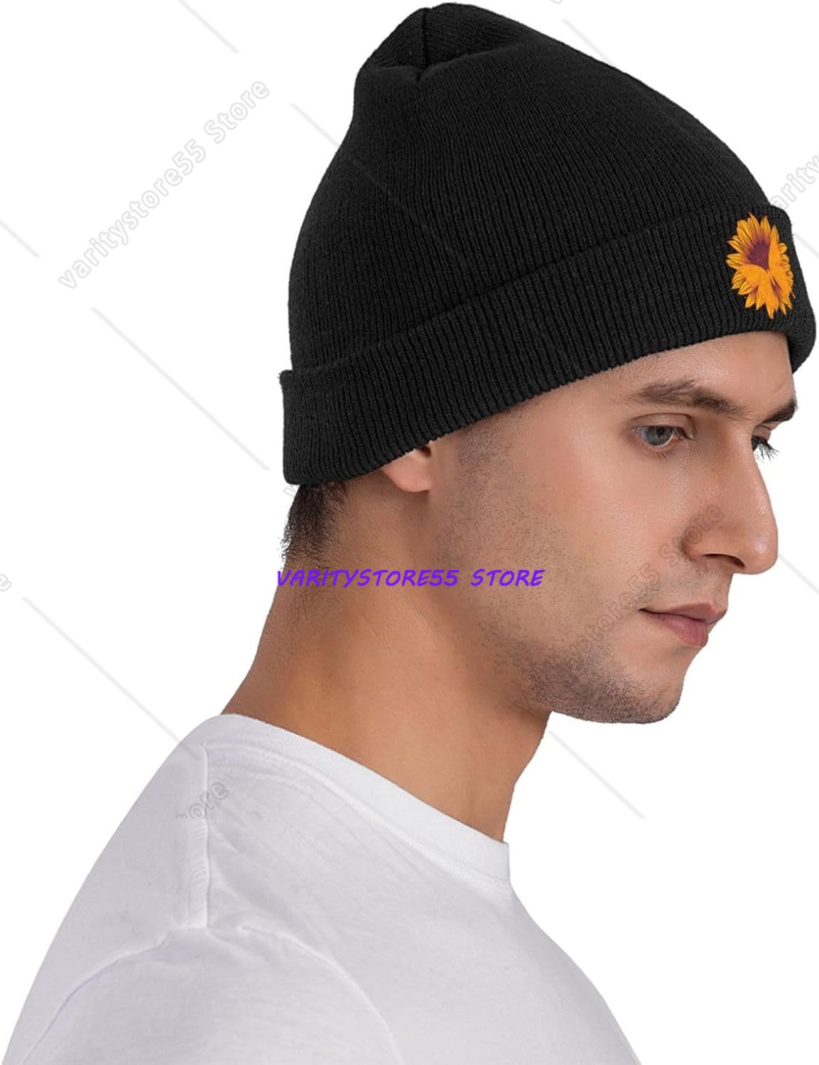 Topi Kupluk Rajut Motif Bunga  - Beanie Cuffed Knit ulasan dan harga