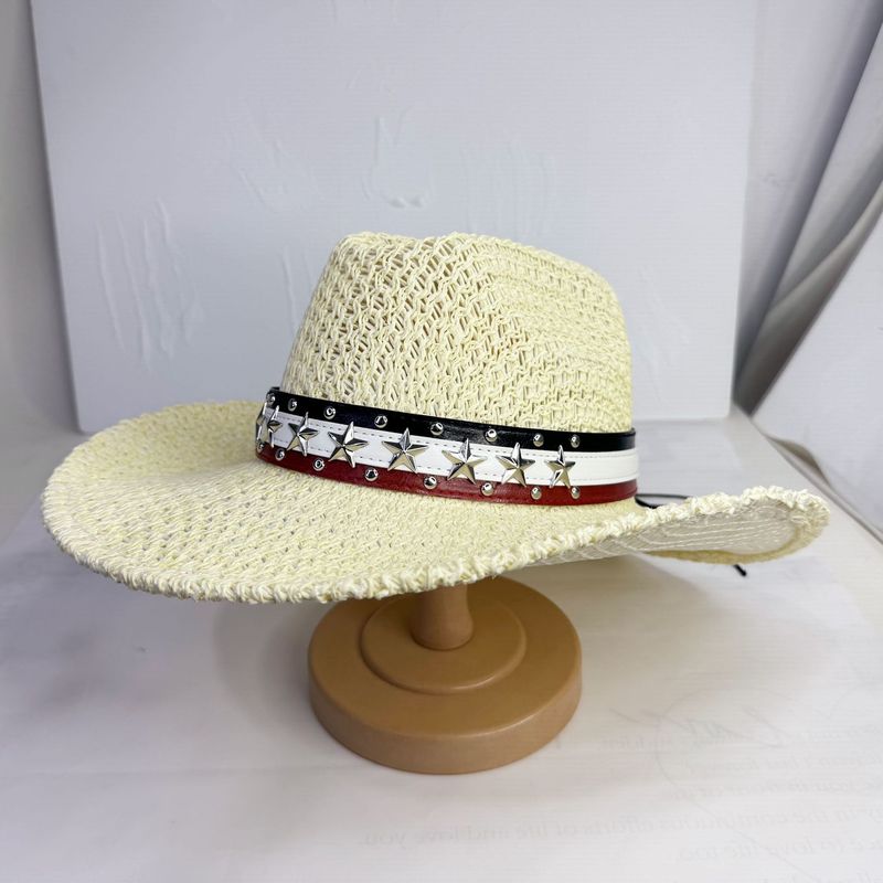 Topi pantai pelindung matahari - Cowboy Hat Straw ulasan dan harga