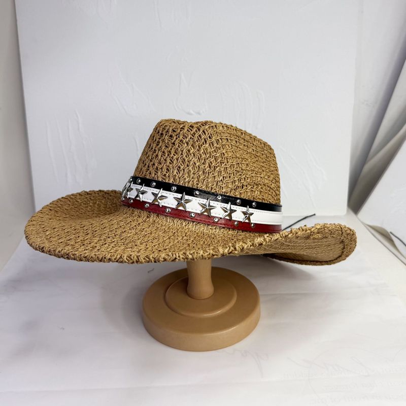 Topi pantai pelindung matahari - Cowboy Hat Straw ulasan dan harga