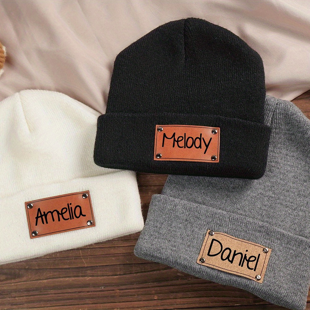 Topi kupluk rajut dengan label - Beanie Cuffed Knit ulasan dan harga